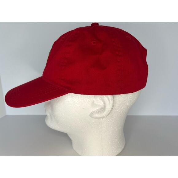 Buc-ee's Beaver Patch Ball Cap, Red & Yellow, Adjustable, Mascot - Picture 3 of 7